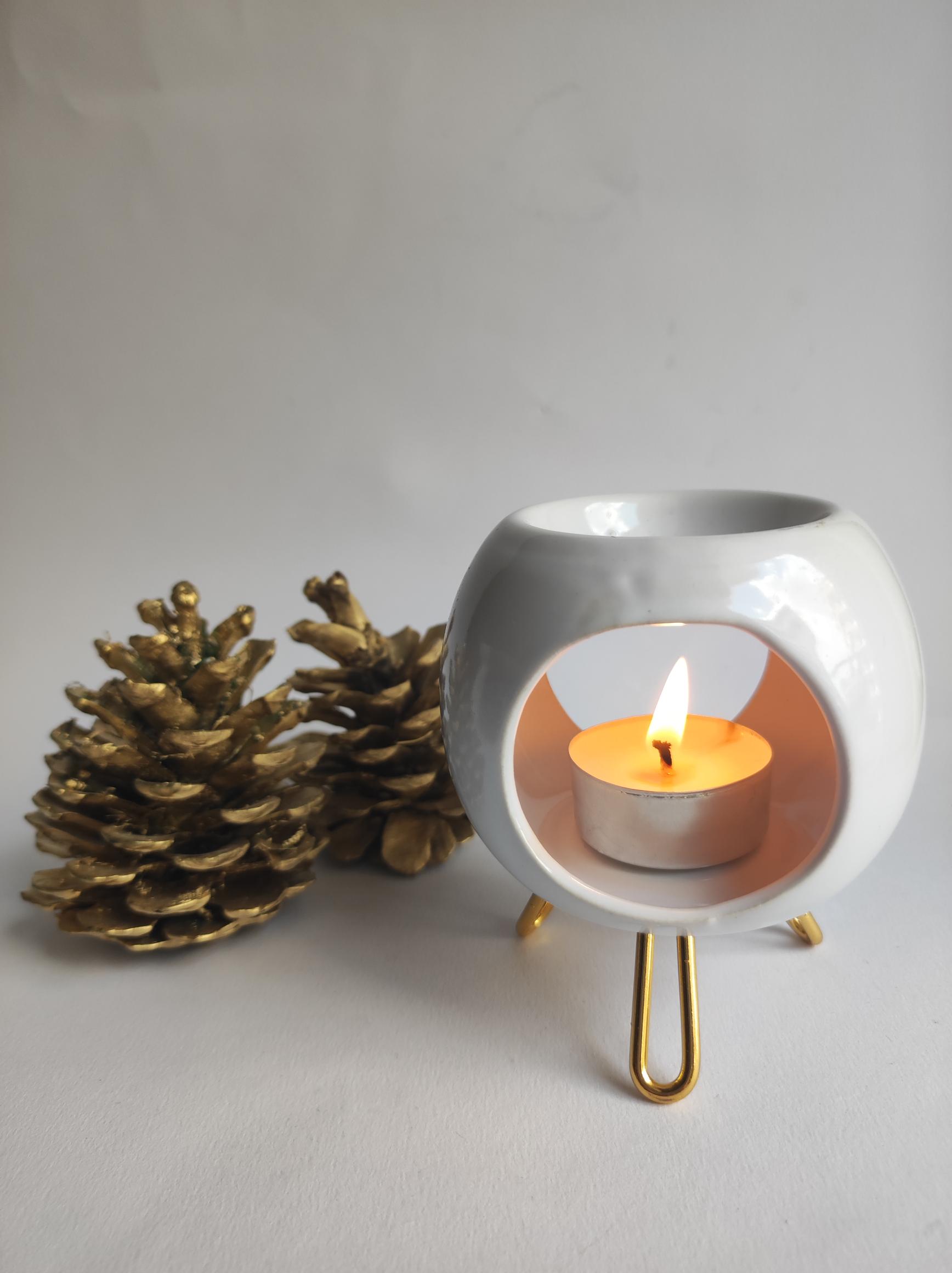 7 Touch Lamp Wax Warmer-Silver Secret Garden