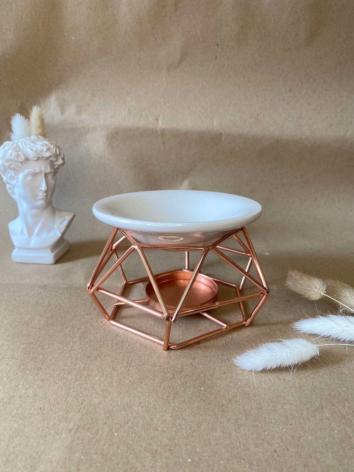 Rose Gold burner for wax melt