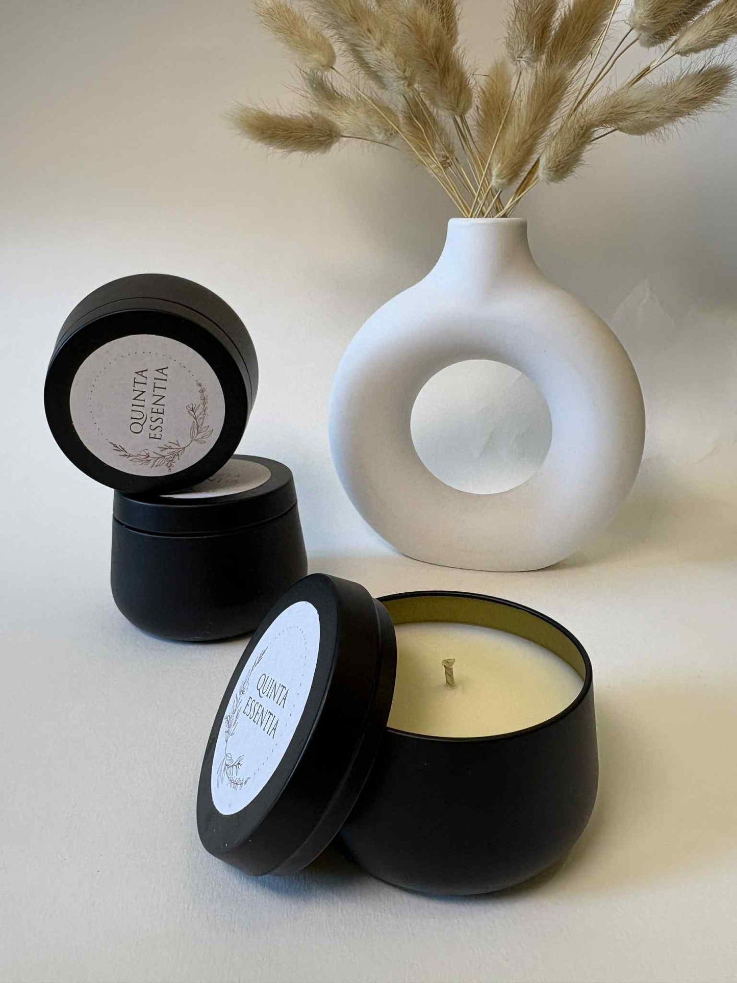 Black Candle Tin